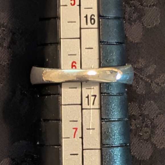 Beautiful Genuine Solid 925 Sterling Silver Ring Natural Labradorite Ring Size 6 - Picture 11 of 13